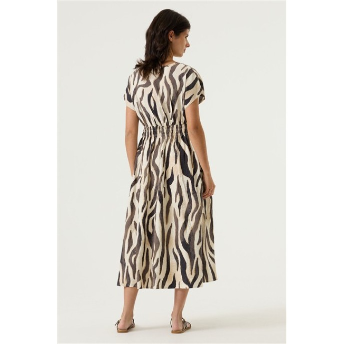 Garcia Jurk Tijger print Q260080 Turtledove 2 Bruin Garcia Jurk Tijger print Q260080 Turtledove 2 Bruin